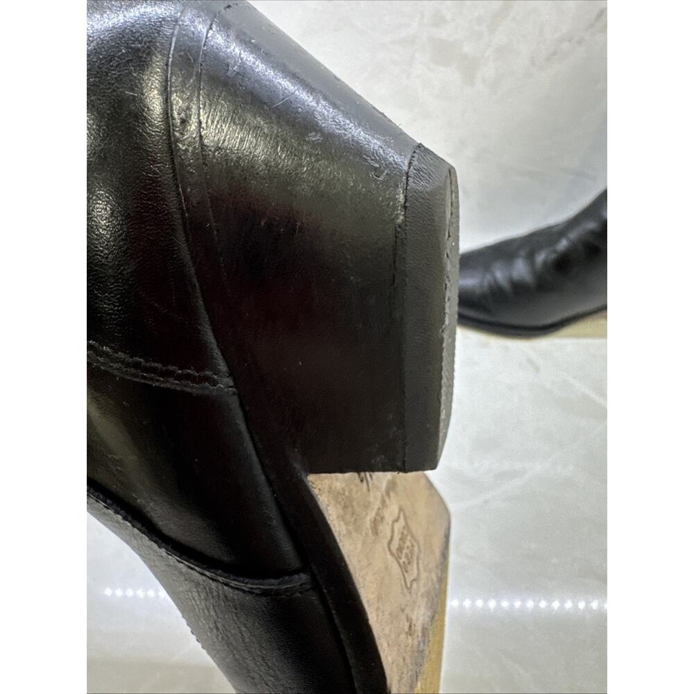 Vero Cuoio Womens Handcrafted in Italy Black Leather Ankle Boots Sz 5.5 Eur 36 - Picture 8 of 14